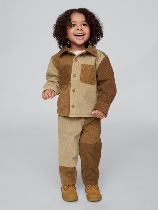 Baby & Toddler Colorblock Corduroy Outfit Set