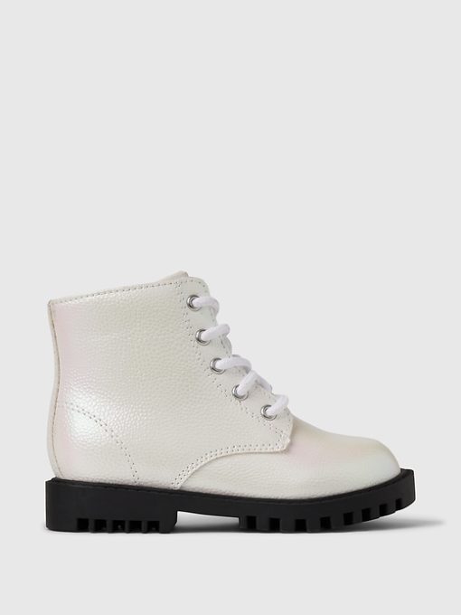 Baby & Toddler Metallic Lace-Up Boots