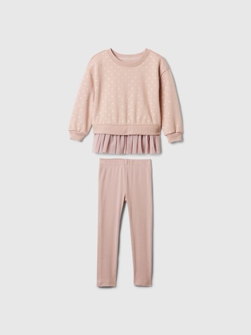 Baby & Toddler Vintage Soft Tulle Sweatshirt Set