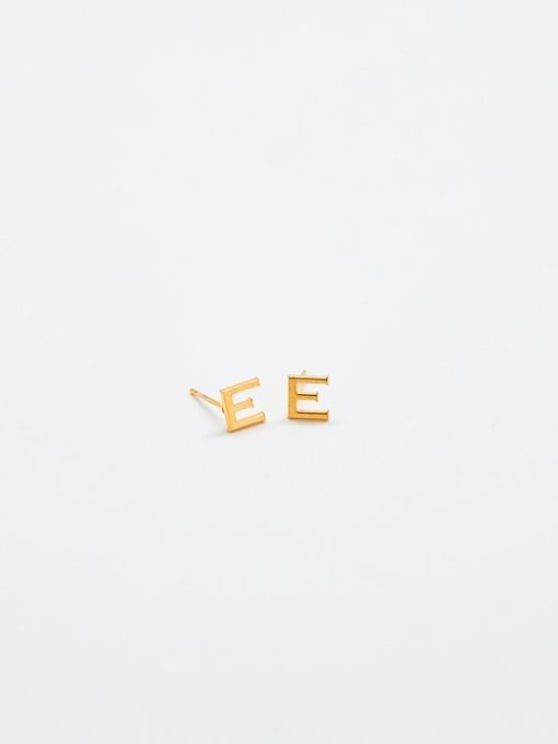 Gold Initial Earrings