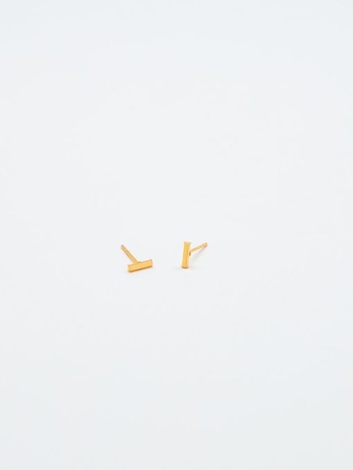 Gold Initial Earrings