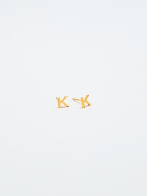 Gold Initial Earrings
