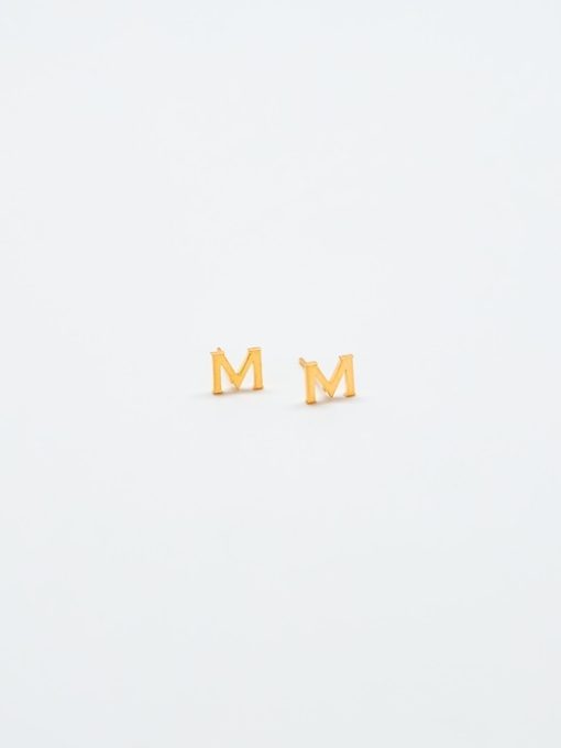 Gold Initial Earrings