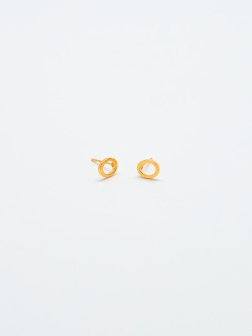 Gold Initial Earrings