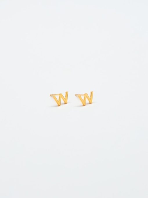 Gold Initial Earrings