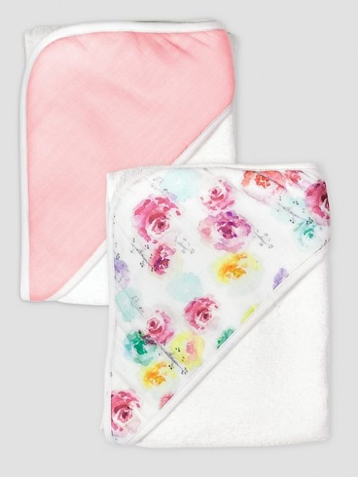 Honest Baby Clothing Two Pack Organic Cotton Hooded Towels