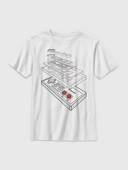 Kids Nintendo NES Controller Graphic Tee