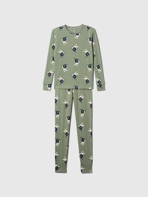 Kids Organic Brushed Cotton PJ Set