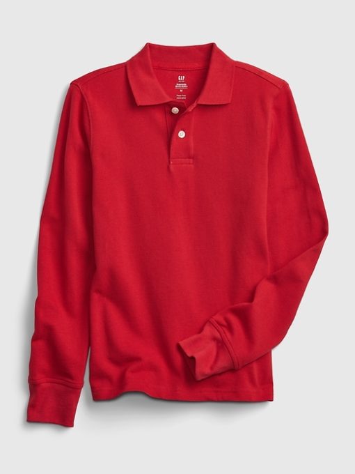 Kids Organic Cotton Uniform Polo Shirt