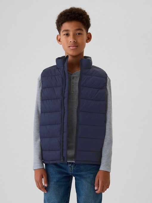 Kids Recycled Lightweight Puffer Vest