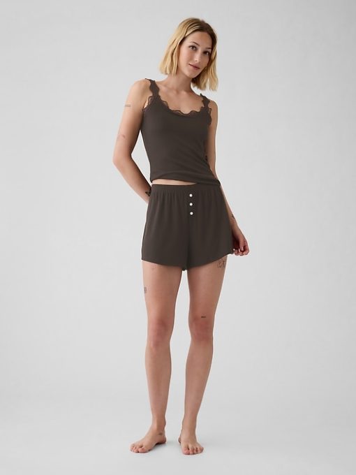 Mini Rib PJ Shorts