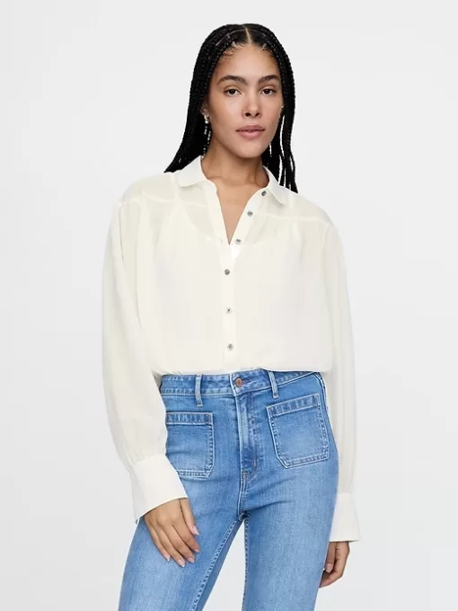 Oversized Sheer Shirt