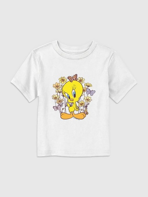 Toddler Looney Tunes Tweety Floral Graphic Tee