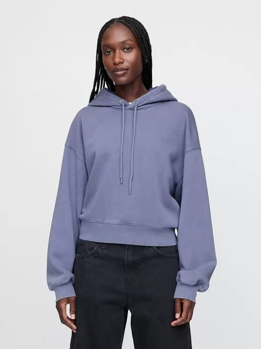 Vintage Soft Cropped Hoodie